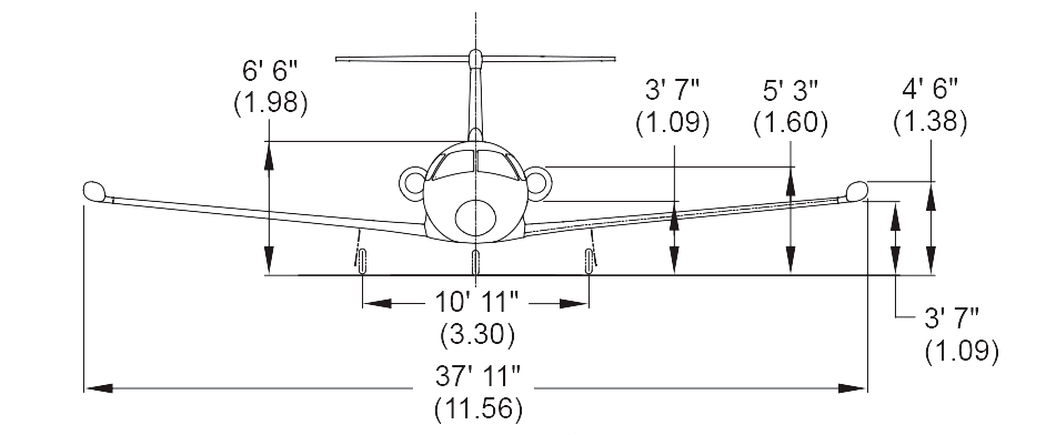 Eclipse Jet Dimensions