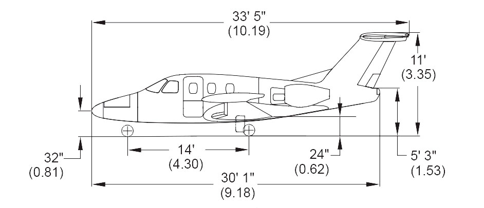 Eclipse Jet Dimensions