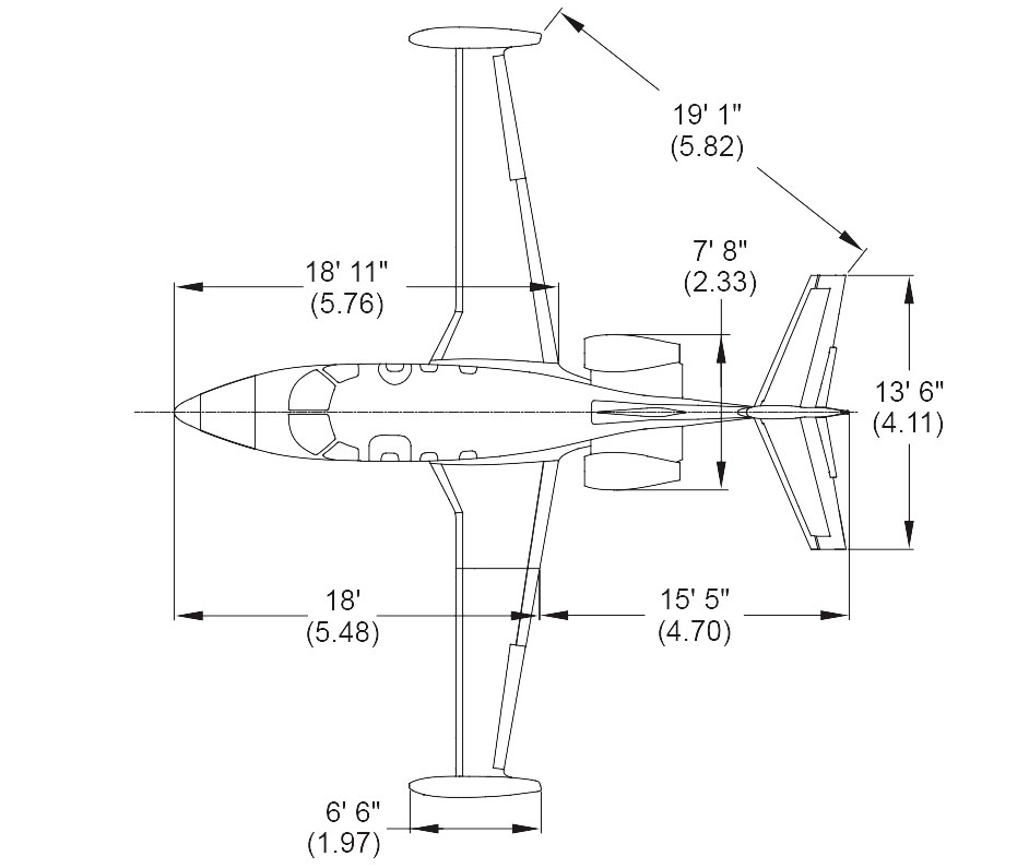 Eclipse Jet Dimensions